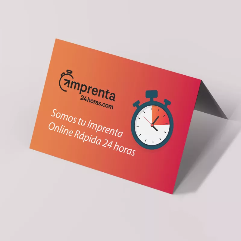 ▷ Imprimir Tarjetas de Visita Dobles Personalizadas Urgentes 24h ✅