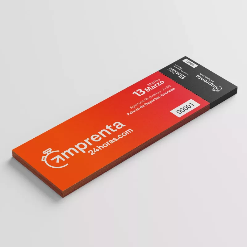 ▷ Imprimir Entradas Numeradas y Tickets Urgentes en 24h ✅